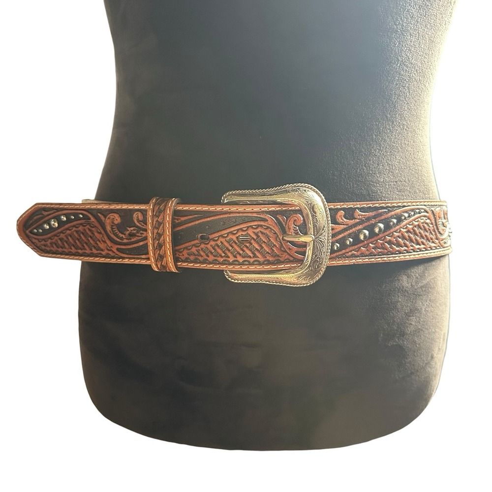 Tony Lama COLTON Western Belt - USA Made 🇺🇸 - Size 36 - Style C42655 - EUC